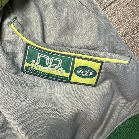 New York Jets NFL Vintage No Huddle Full Zip Track Jacket. Size L - Picture 3 of 8